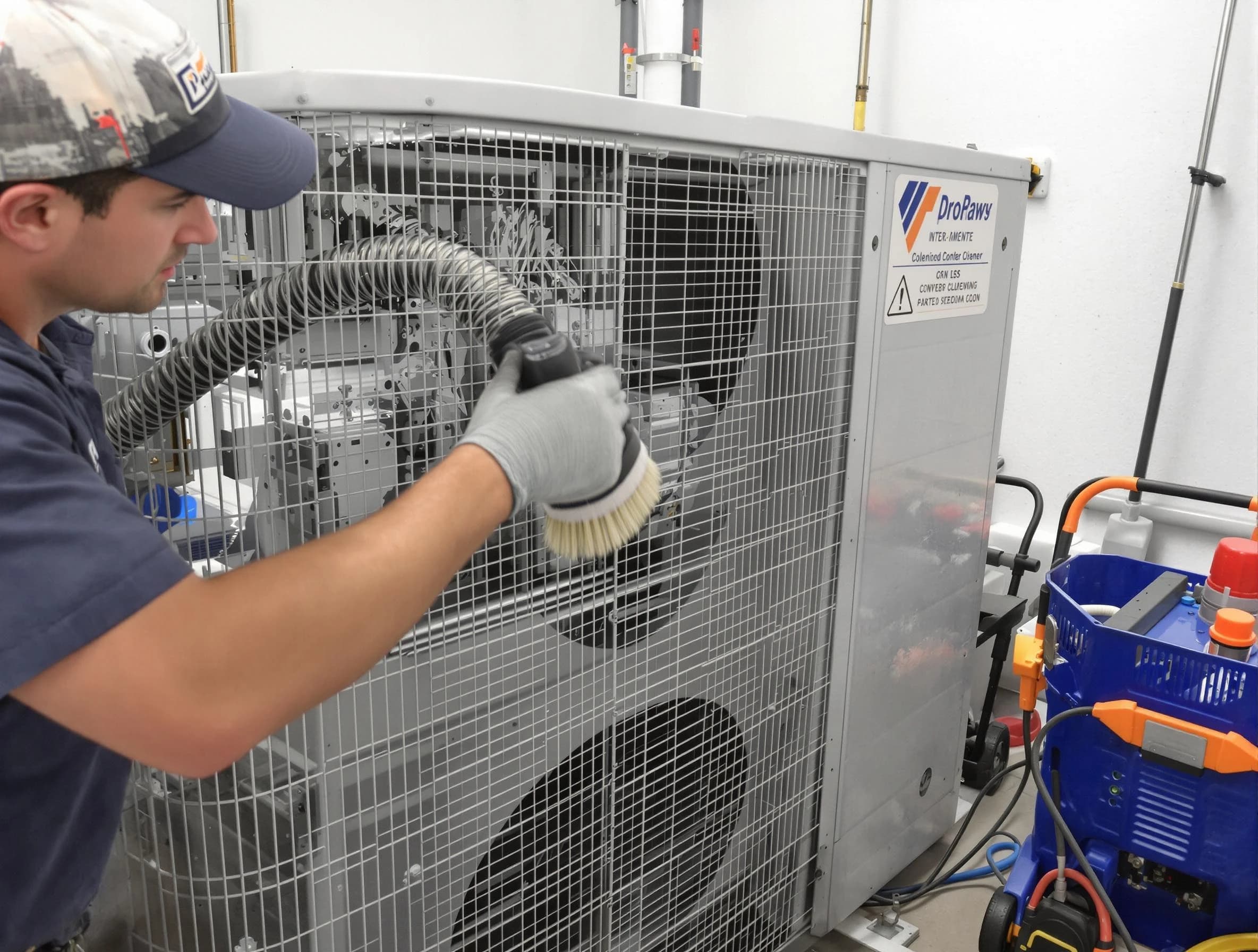 Morgan Air Duct Cleaning specialist performing precision AC coil cleaning for improved system performance in Morgan
