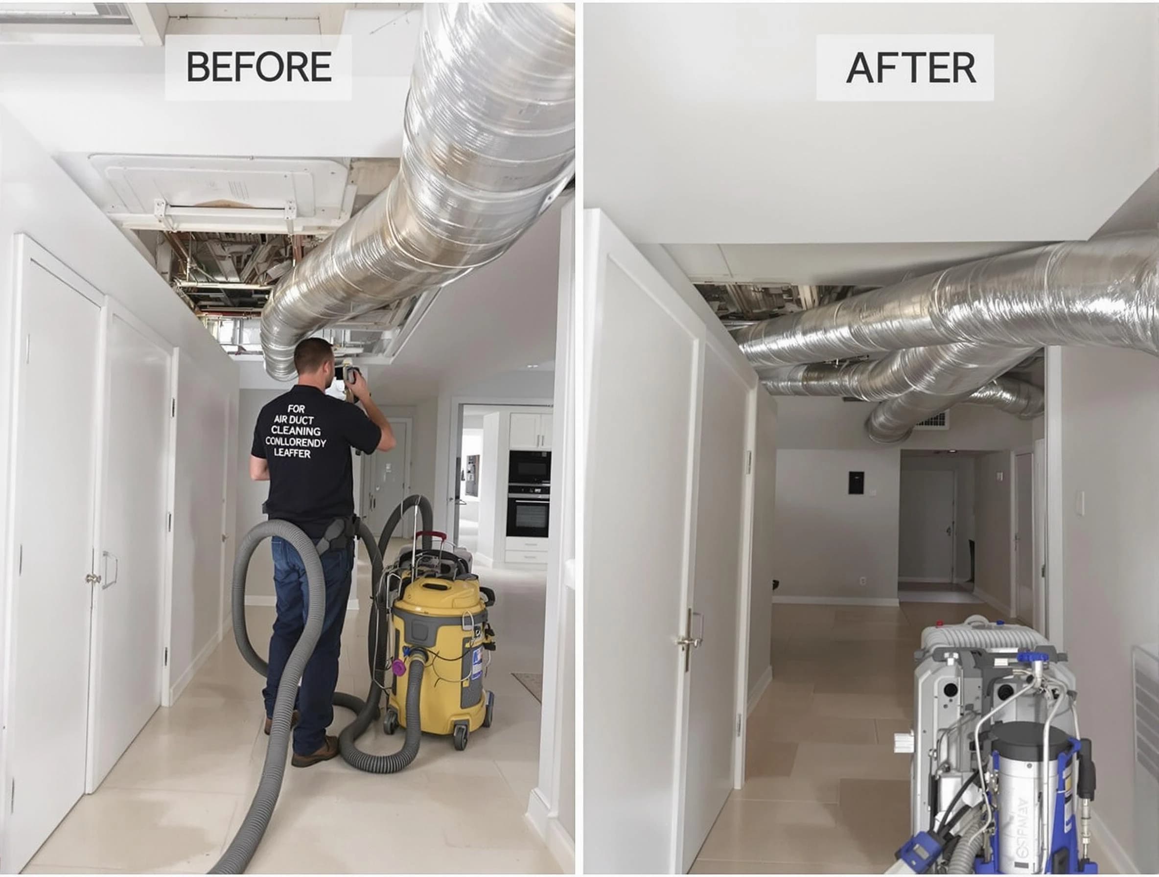 Morgan Air Duct Cleaning professional performing thorough air duct cleaning in Morgan