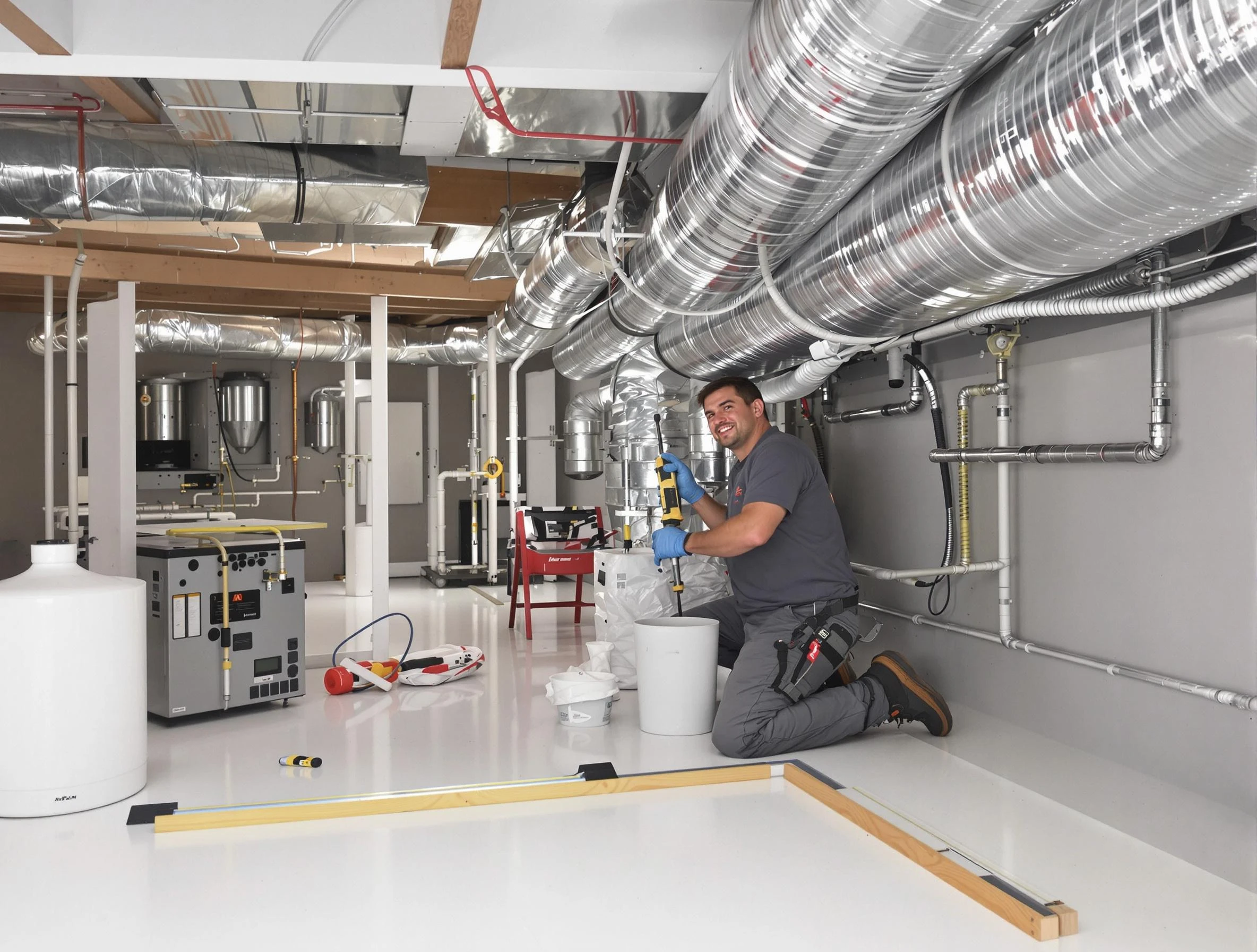 Professional duct sealing service by Morgan Air Duct Cleaning in Morgan